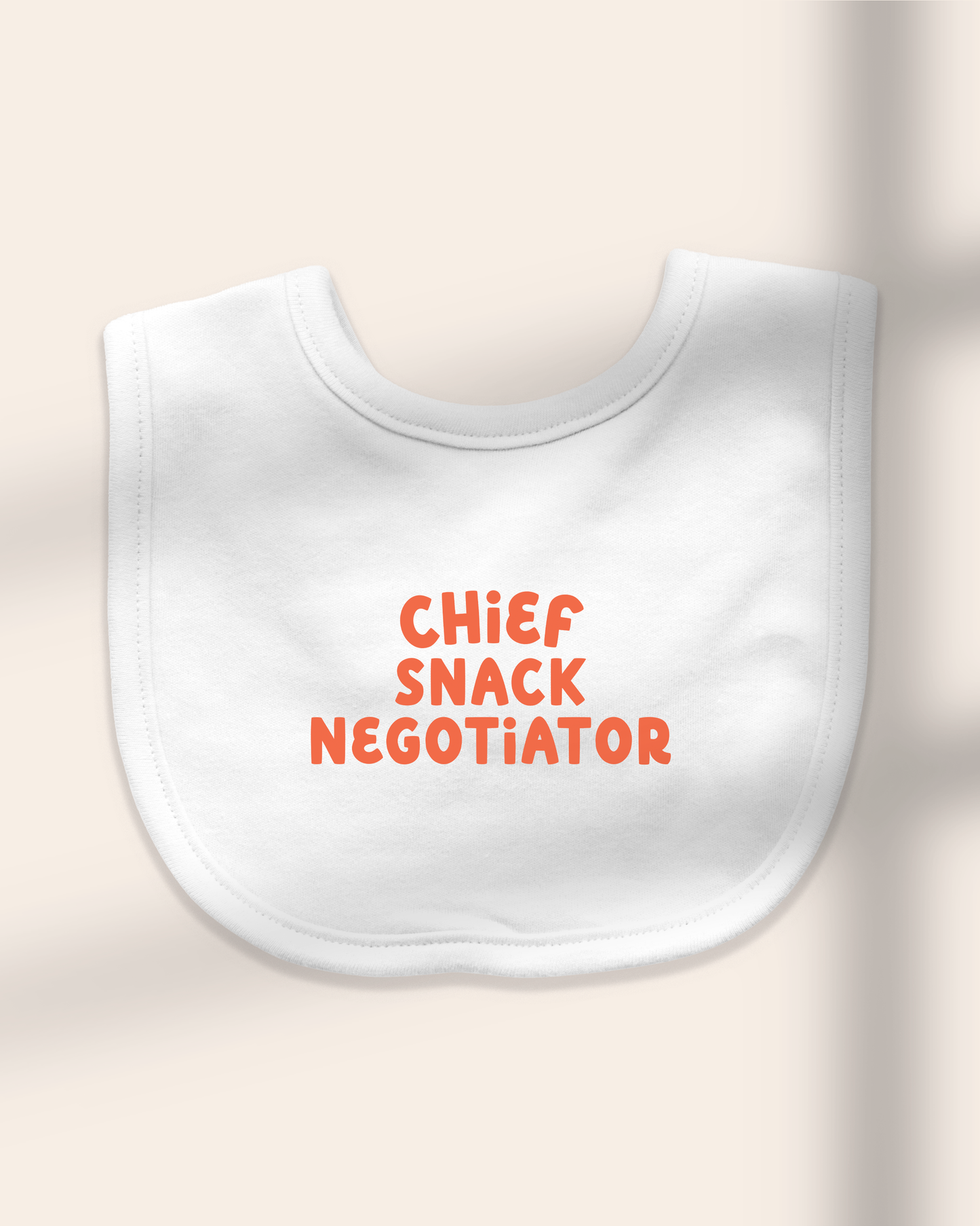 Baby Bib | Chief Snack Negotiator