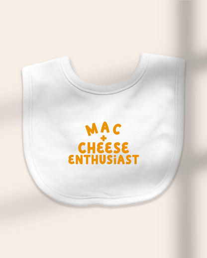 Baby Bib | Mac and Cheese Enthusiast