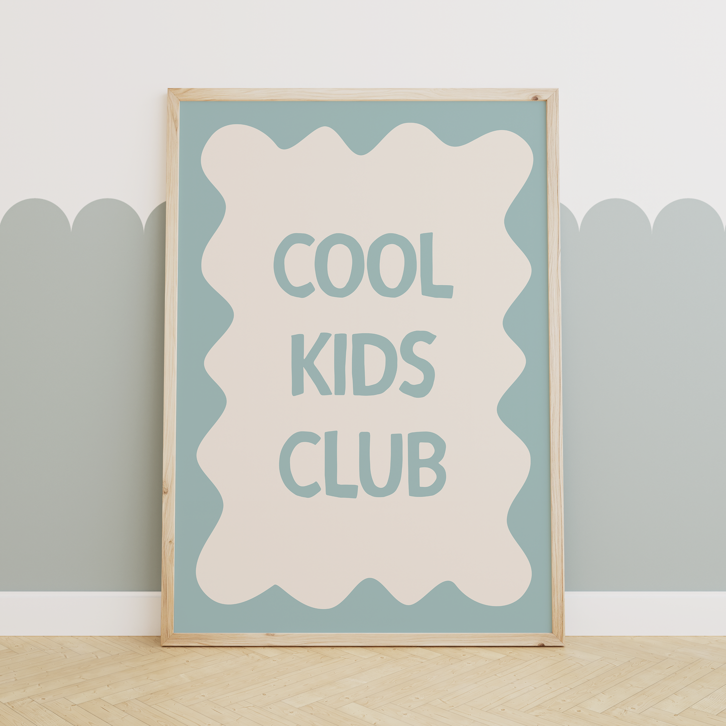 Cool Kids Club | Seafoam and Cream | Art Print