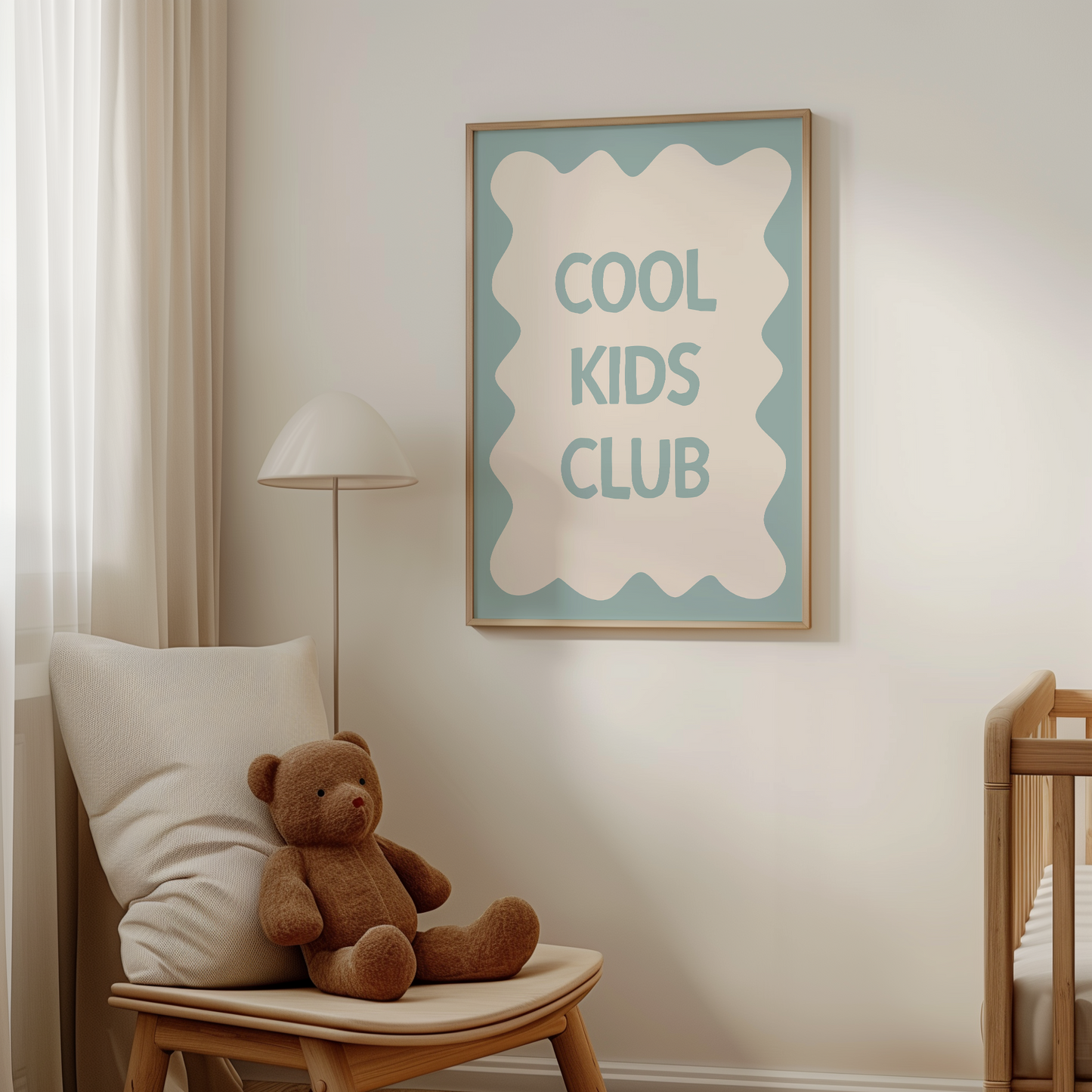 Cool Kids Club | Seafoam and Cream | Art Print