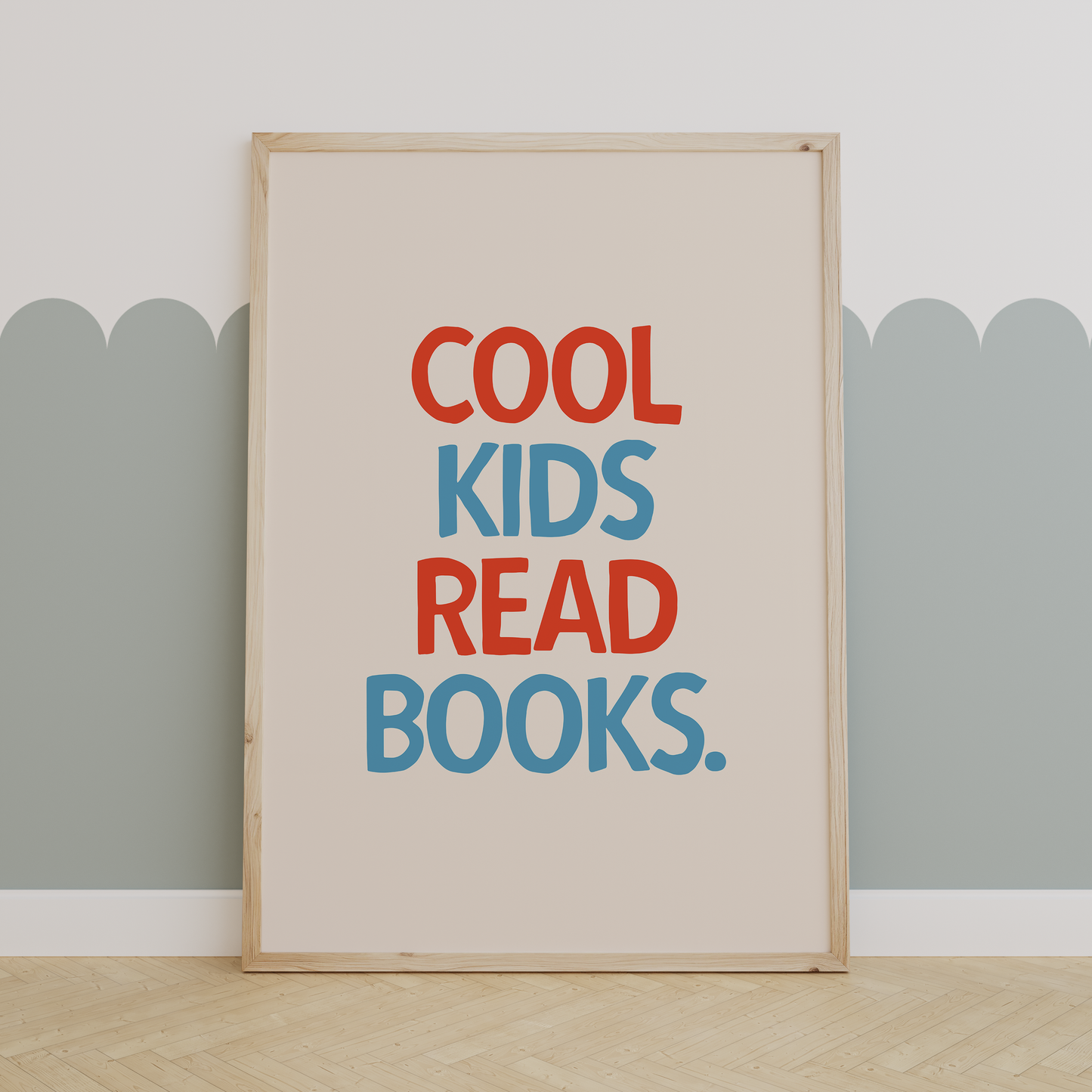 Cool Kids Read Books | Denim, Lobster and Cream | Art Print