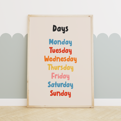 Educational Prints | Rainbow | Art Print
