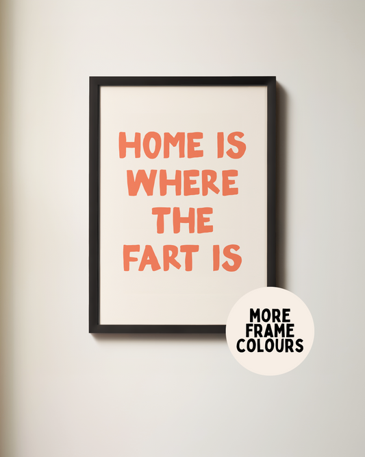 WISDOM & WONDER X HEY WONDER | Framed | Home Is Where The Fart Is | Lobster & Cream | Wall Art Print