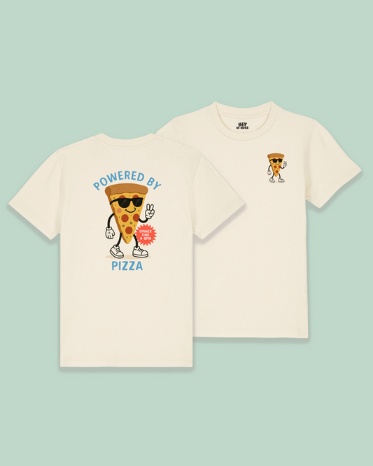 Baby T Shirt | Powered By Pizza | Back Design