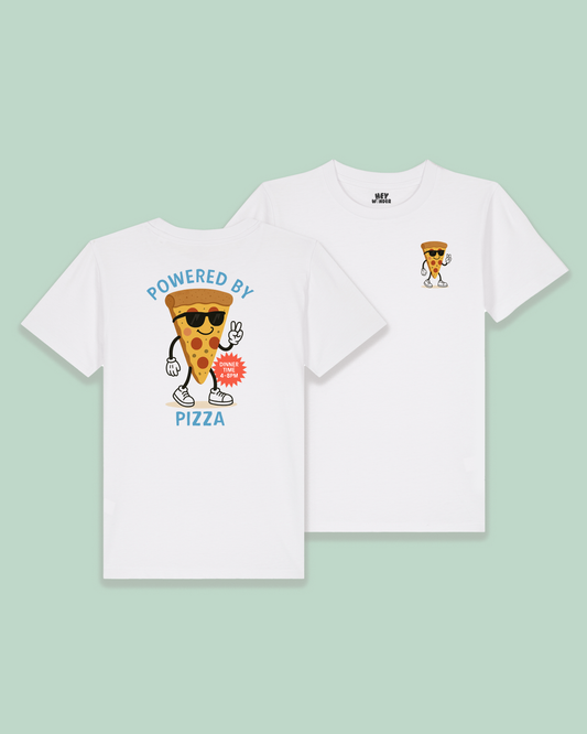 Baby T Shirt | Powered By Pizza | Back Design
