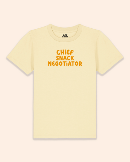 Kids T Shirt | Chief Snack Negotiator