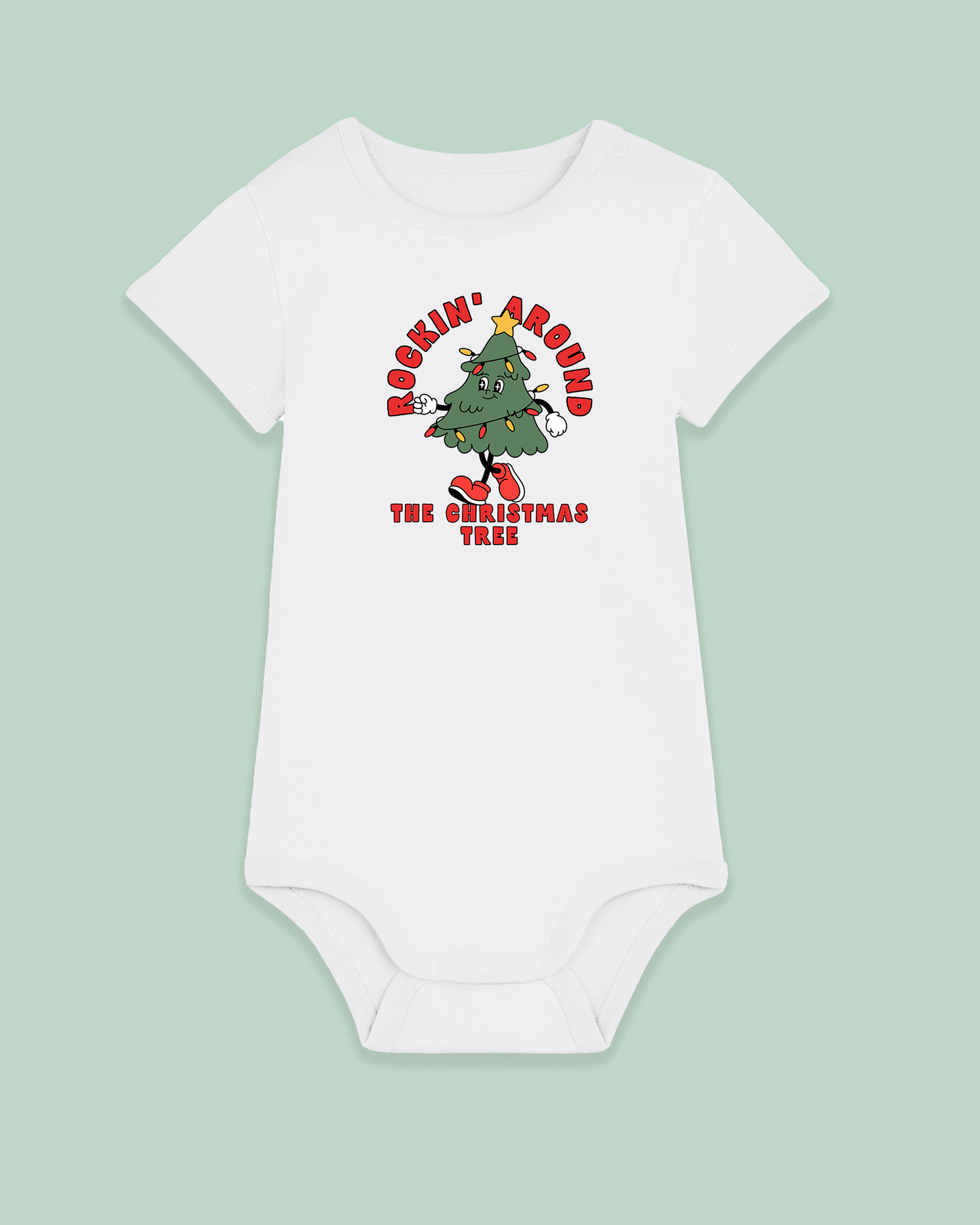 Christmas Baby Bodysuit | Rockin' Around The Christmas Tree